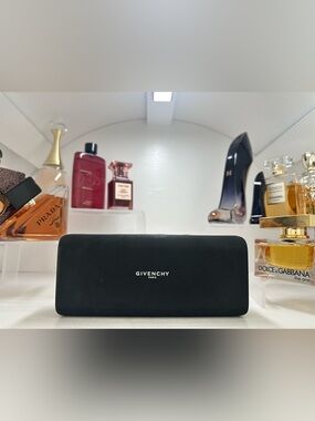 Givenchy Black Sunglasses Case with White Logo